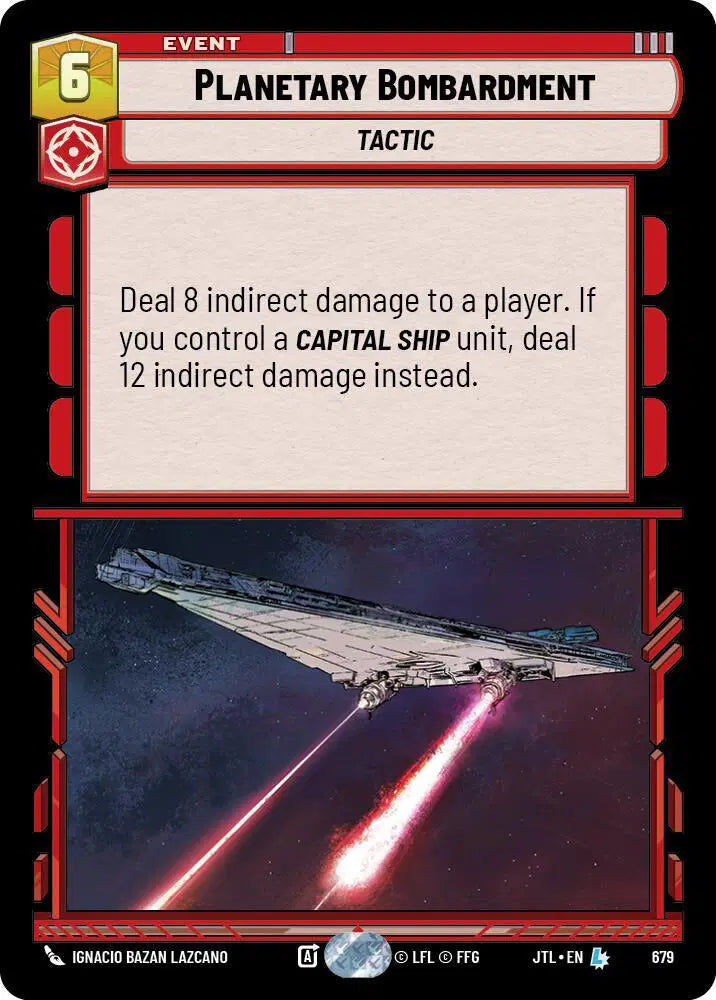 Planetary Bombardment (Foil) - JTL-679 - Jump to Lightspeed