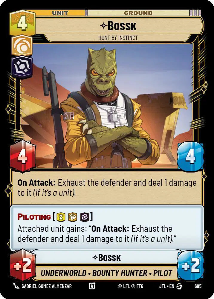 Bossk - Hunt By Instinct (Foil) - JTL-685 - Jump to Lightspeed