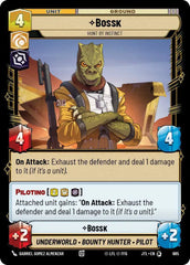 Bossk - Hunt By Instinct (Foil) - JTL-685 - Jump to Lightspeed