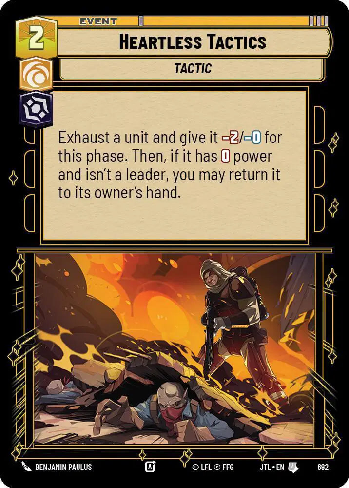 Heartless Tactics (Foil) - JTL-692 - Jump to Lightspeed