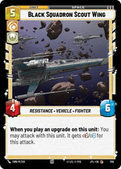Black Squadron Scout Wing (Foil) - JTL-700 - Jump to Lightspeed