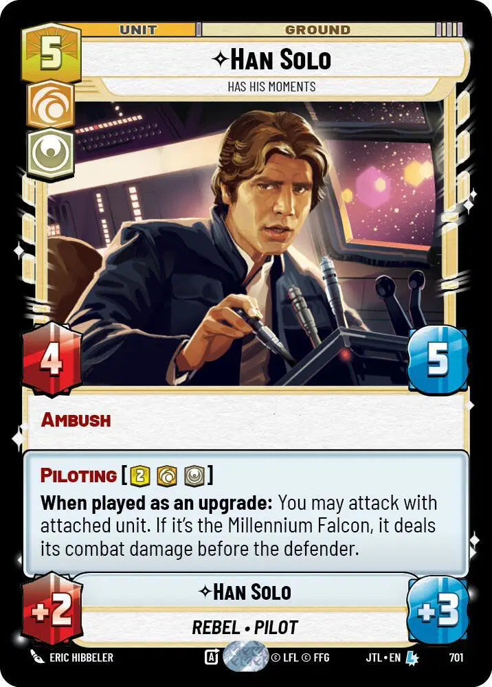 Han Solo - Has His Moments (Foil) - JTL-701 - Jump to Lightspeed