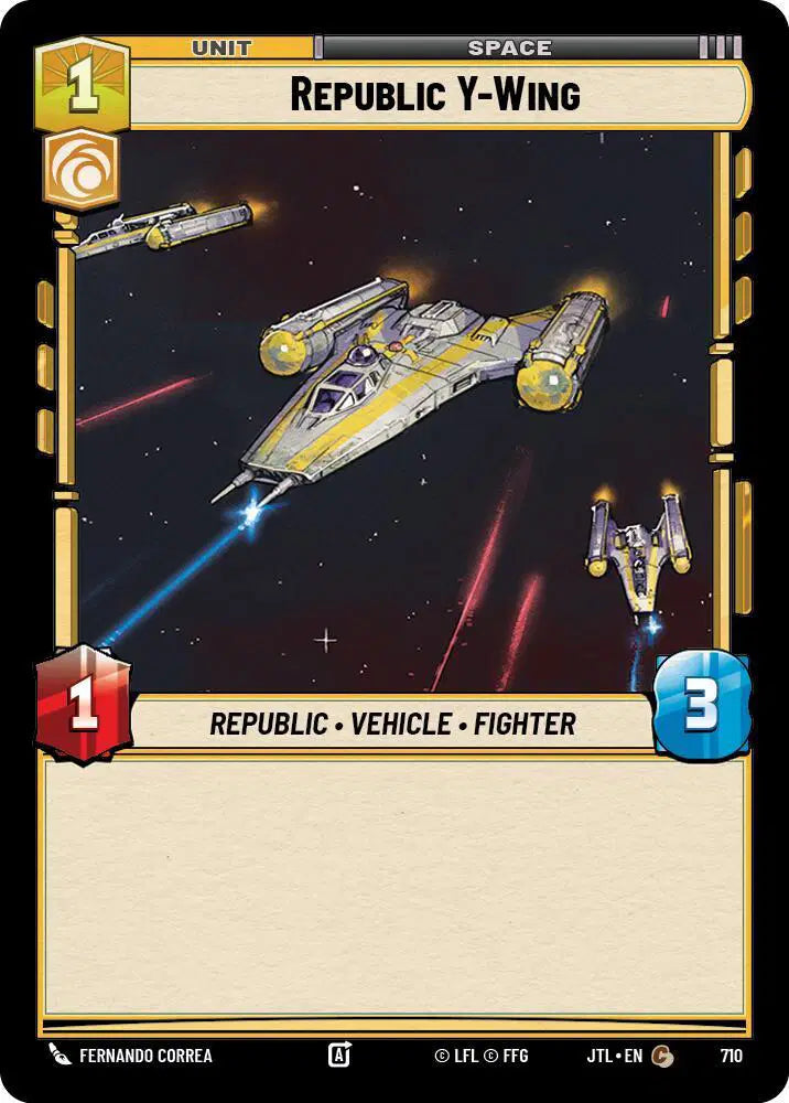 Republic Y-Wing (Foil) - JTL-710 - Jump to Lightspeed