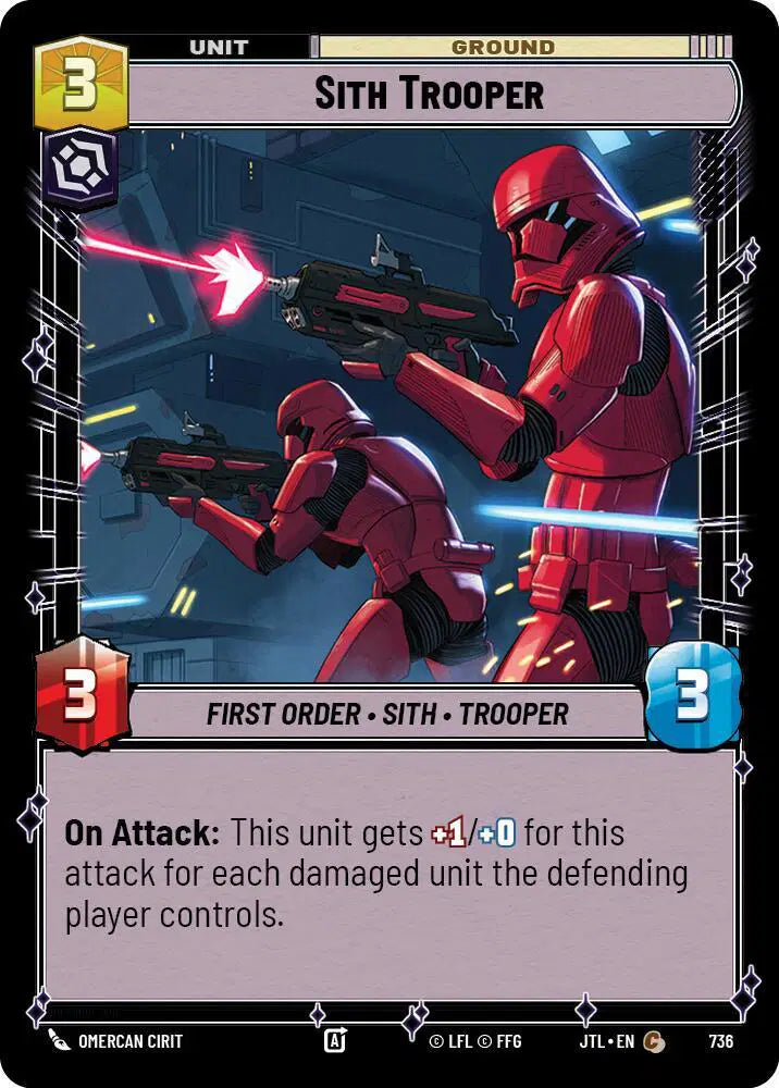 Sith Trooper (Foil) - JTL-736 - Jump to Lightspeed