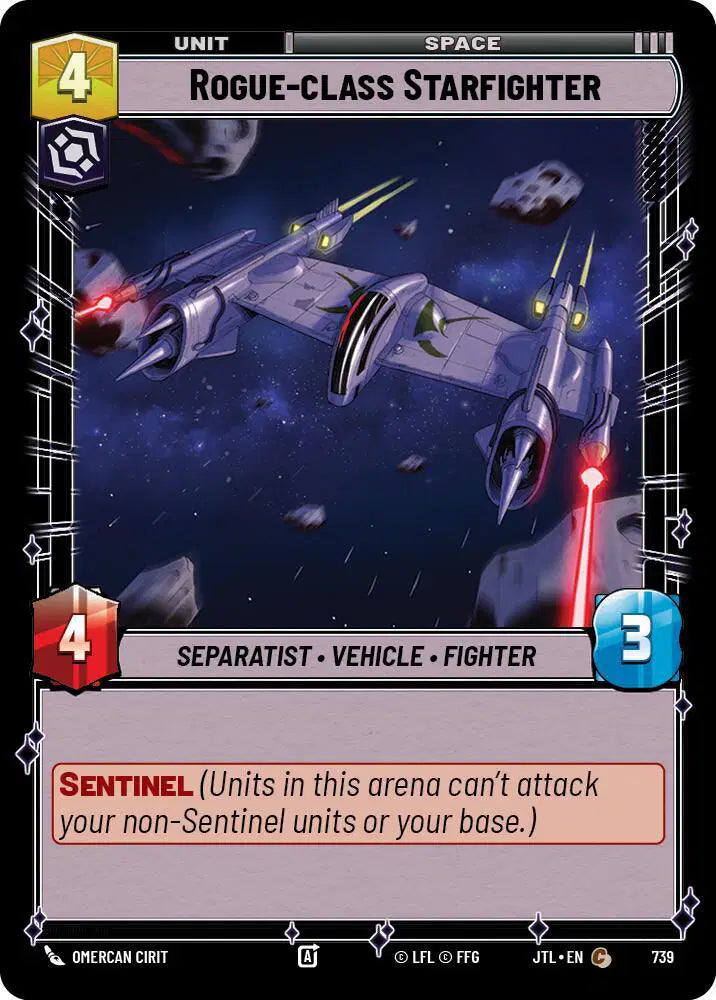 Rogue-class Starfighter (Foil) - JTL-739 - Jump to Lightspeed
