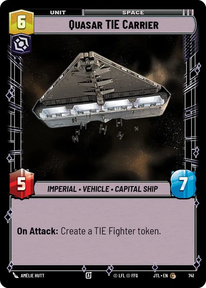 Quasar TIE Carrier (Foil) - JTL-741 - Jump to Lightspeed