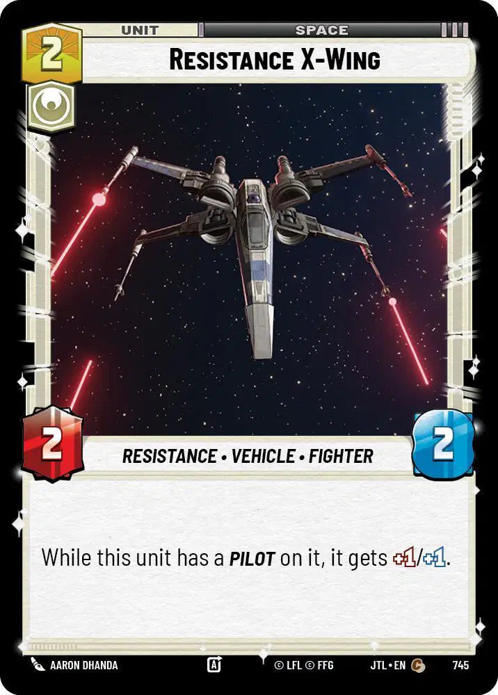 Resistance X-Wing (Foil) - JTL-745 - Jump to Lightspeed