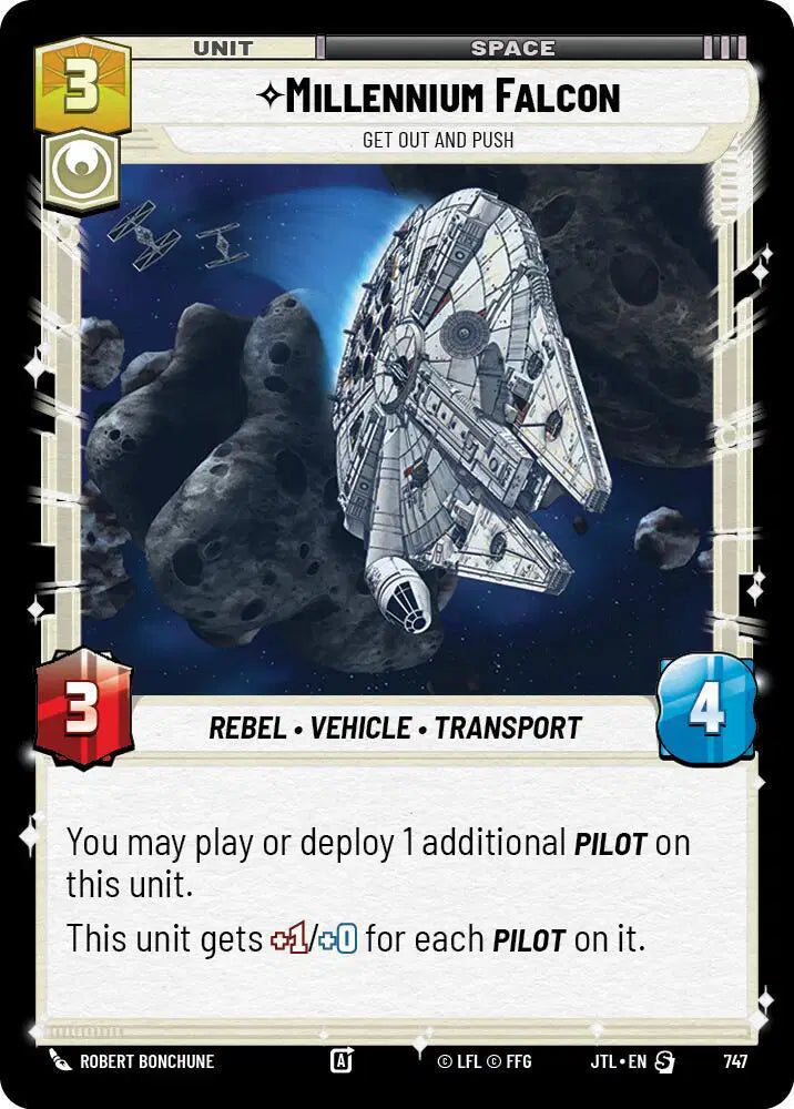 Millennium Falcon - Get Out And Push (Foil) - JTL-747 - Jump to Lightspeed