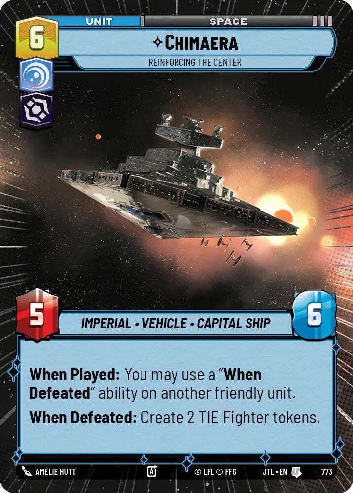 Chimaera - Reinforcing the Center (Hyperspace Foil) - JTL-773 - Jump to Lightspeed