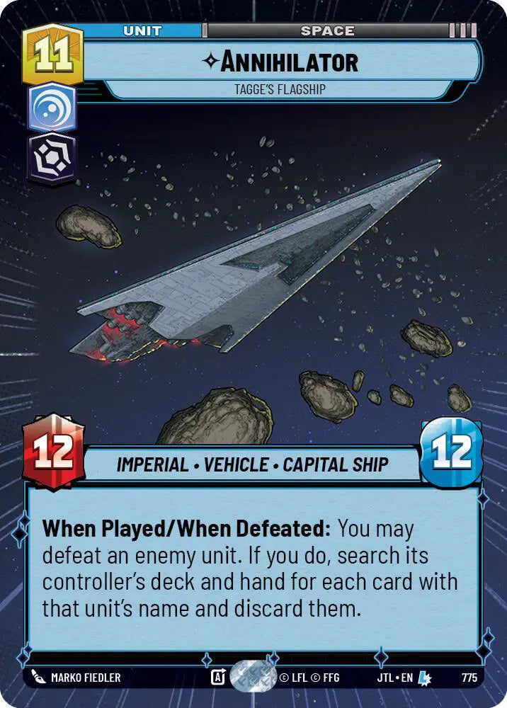 Annihilator - Tagge's Flagship (Hyperspace Foil) - JTL-775 - Jump to Lightspeed