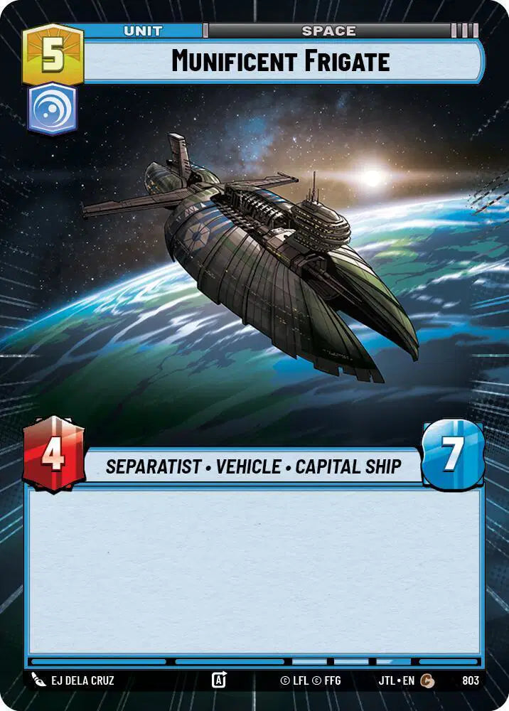 Munificent Frigate (Hyperspace Foil) - JTL-803 - Jump to Lightspeed