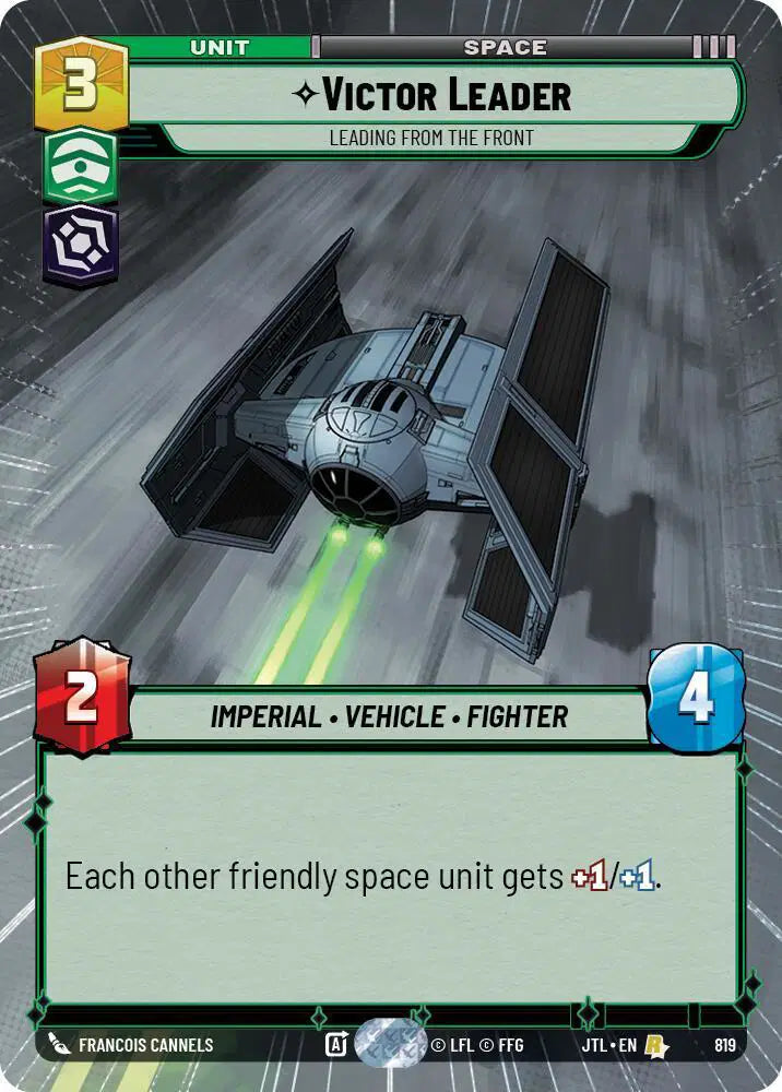 Victor Leader - Leading from the Front (Hyperspace Foil) - JTL-819 - Jump to Lightspeed
