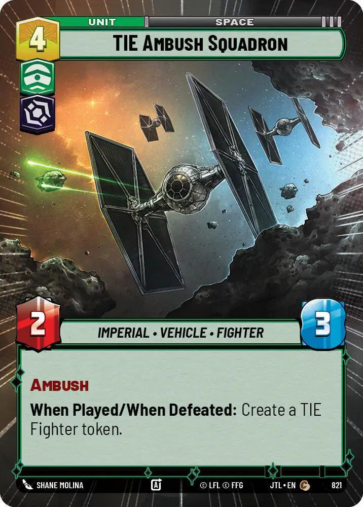 TIE Ambush Squadron (Hyperspace Foil) - JTL-821 - Jump to Lightspeed