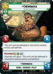 Chewbacca - Faithful First Mate (Hyperspace Foil) - JTL-837 - Jump to Lightspeed