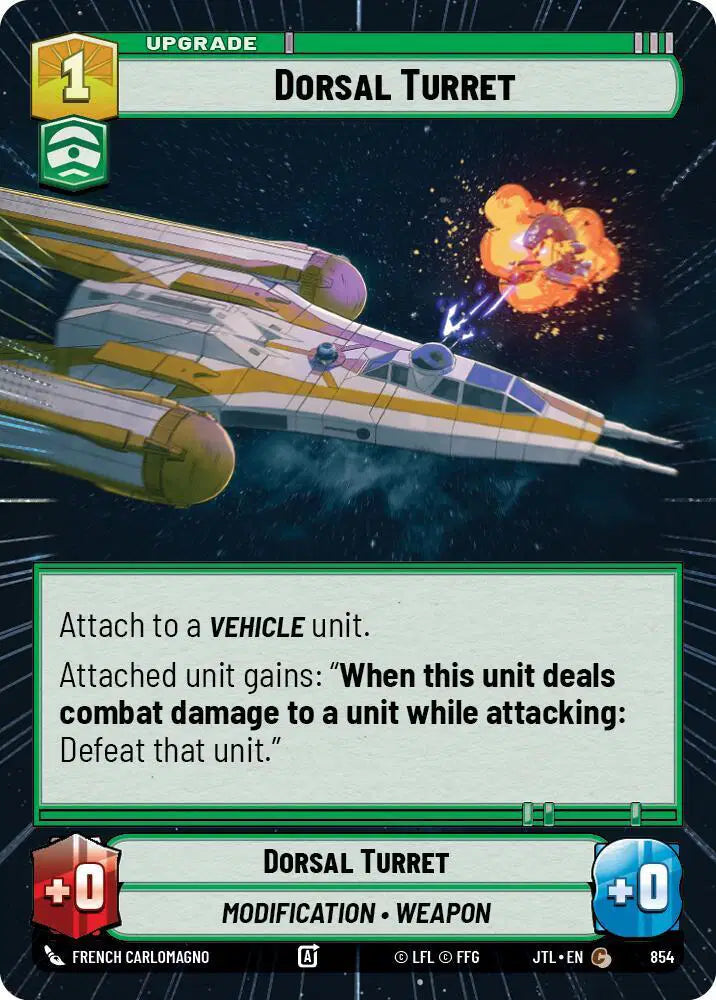 Dorsal Turret (Hyperspace Foil) - JTL-854 - Jump to Lightspeed