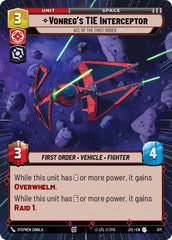 Vonreg's TIE Interceptor - Ace of the First Order (Hyperspace Foil) - JTL-871 - Jump to Lightspeed