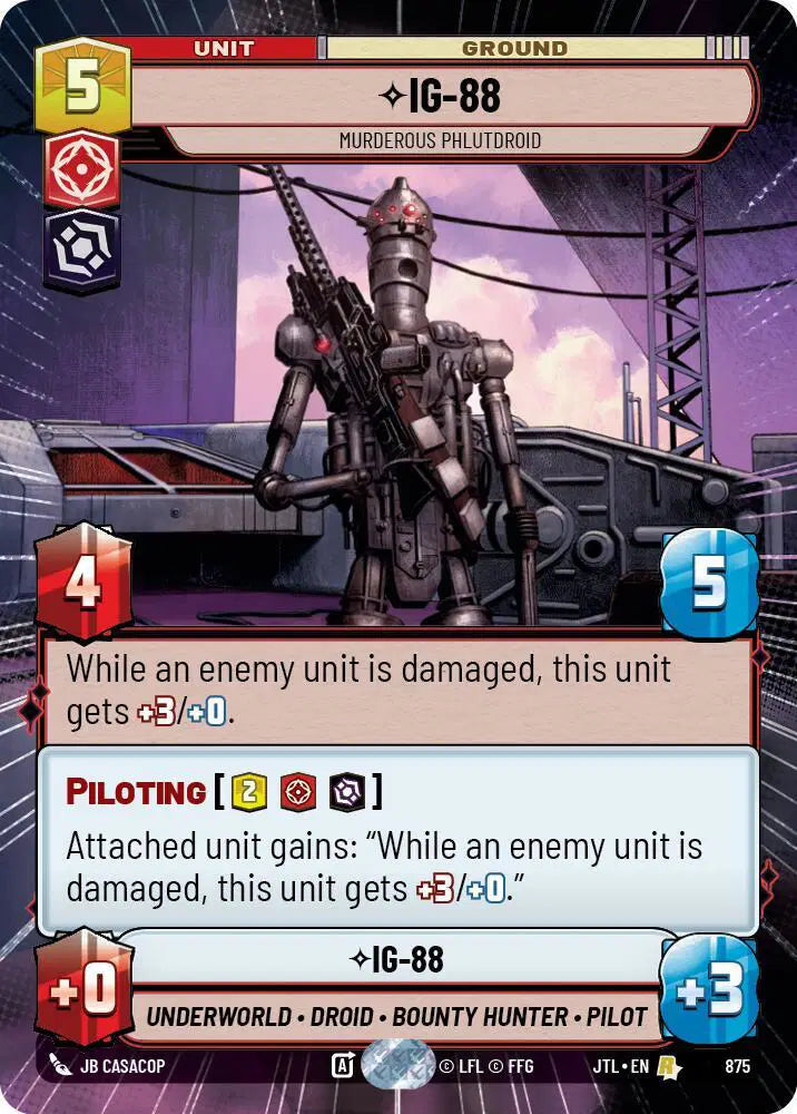 IG-88 - Murderous Phlutdroid (Hyperspace Foil) - JTL-875 - Jump to Lightspeed