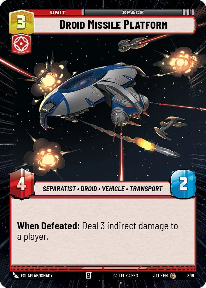 Droid Missile Platform (Hyperspace Foil) - JTL-896 - Jump to Lightspeed