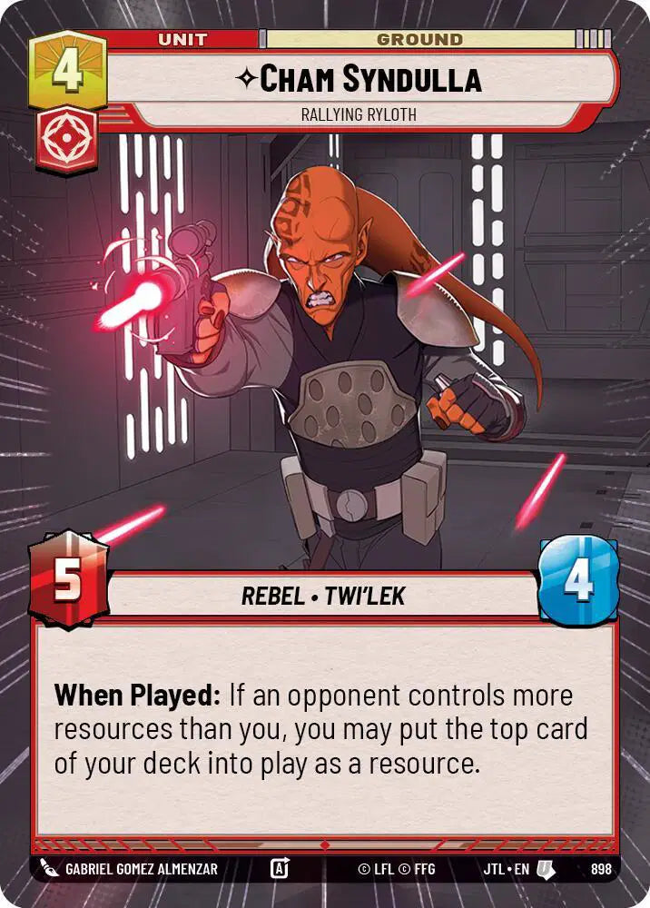 Cham Syndulla - Rallying Ryloth (Hyperspace Foil) - JTL-898 - Jump to Lightspeed