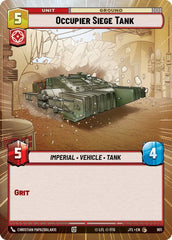 Occupier Siege Tank (Hyperspace Foil) - JTL-901 - Jump to Lightspeed