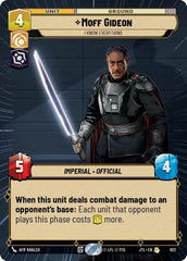 Moff Gideon - I Know Everything (Hyperspace Foil) - JTL-922 - Jump to Lightspeed