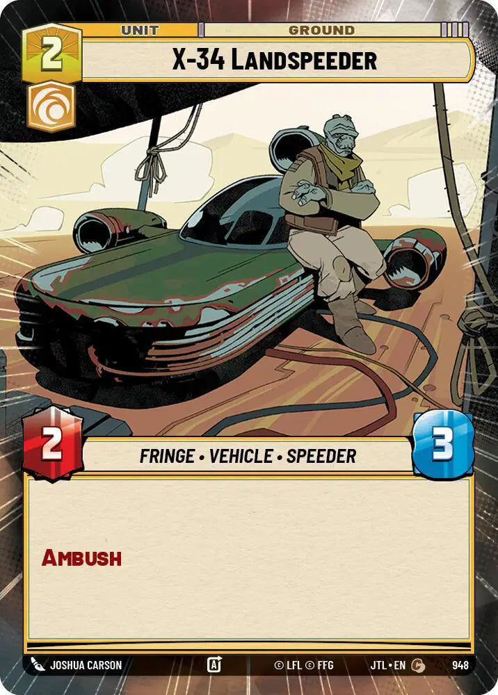 X-34 Landspeeder (Hyperspace Foil) - JTL-948 - Jump to Lightspeed