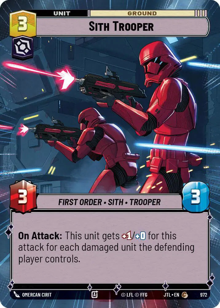 Sith Trooper (Hyperspace Foil) - JTL-972 - Jump to Lightspeed
