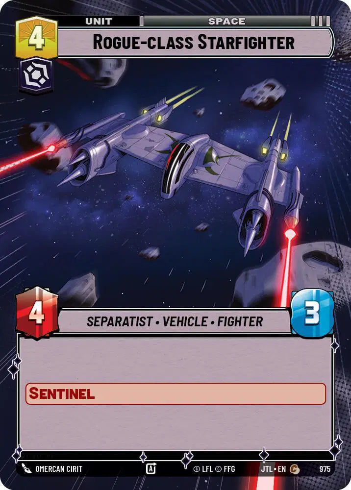 Rogue-class Starfighter (Hyperspace Foil) - JTL-975 - Jump to Lightspeed