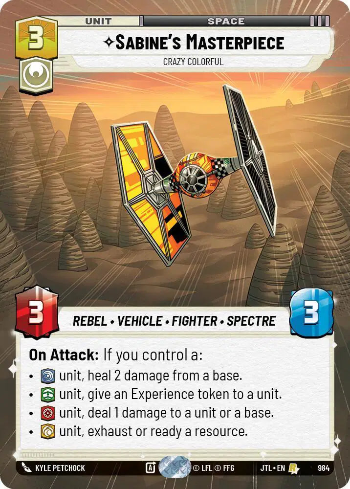 Sabine's Masterpiece - Crazy Colorful (Hyperspace Foil) - JTL-984 - Jump to Lightspeed