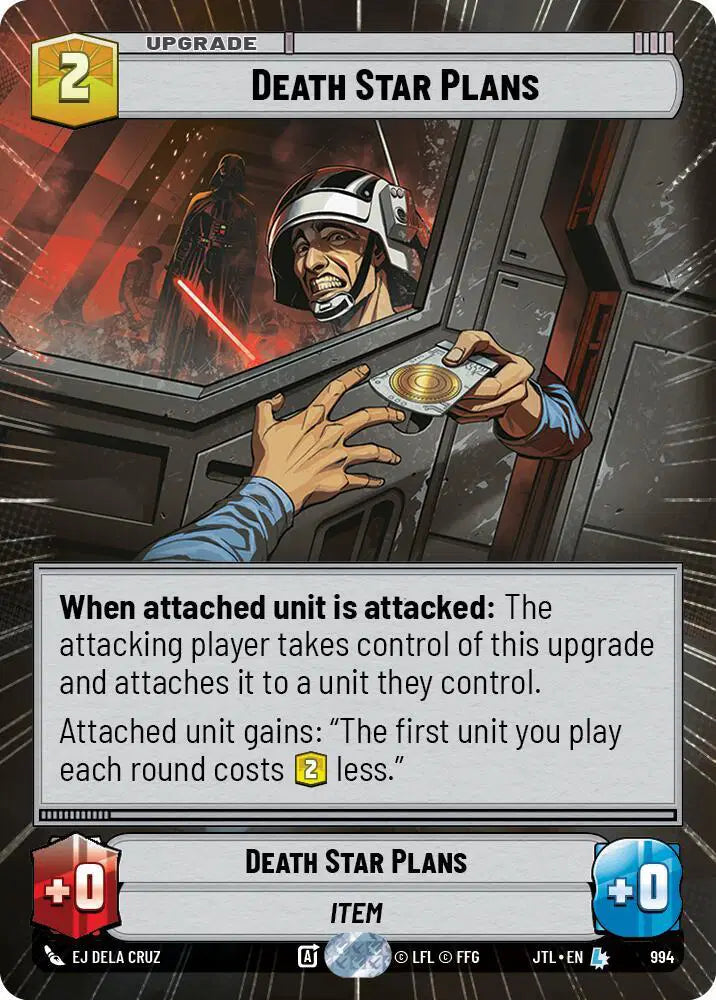 Death Star Plans (Hyperspace Foil) - JTL-994 - Jump to Lightspeed