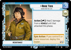 Rose Tico - Saving What We Love - JTL-004 - Jump to Lightspeed