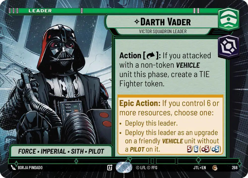 Darth Vader - Victor Squadron Leader (Hyperspace) - JTL-268 - Jump to Lightspeed