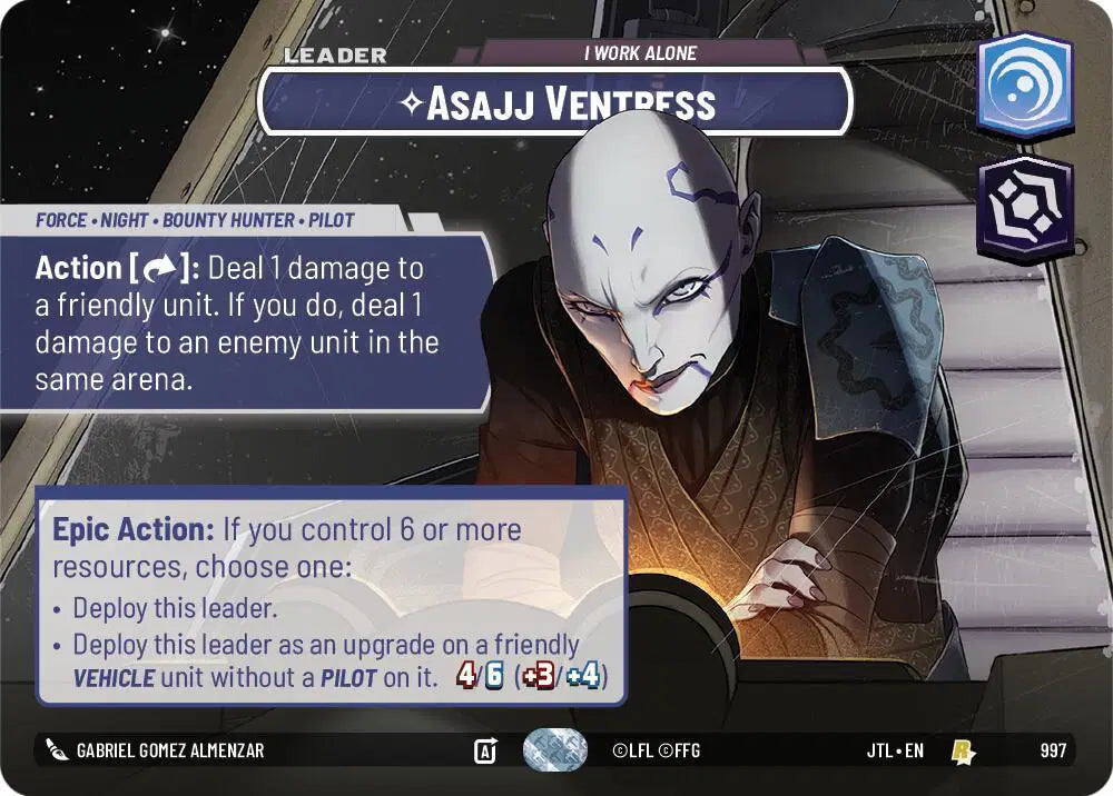 Asajj Ventress - I Work Alone (Showcase) - JTL-997 - Jump to Lightspeed