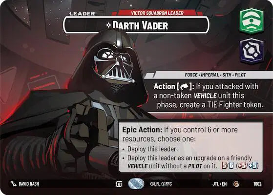 Darth Vader - Victor Squadron Leader (Showcase) - JTL-1002 - Jump to Lightspeed