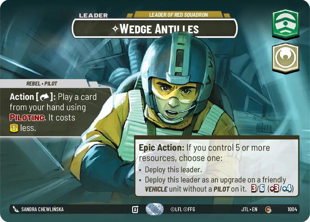 Wedge Antilles - Leader of Red Squadron (Showcase) - JTL-1004 - Jump to Lightspeed