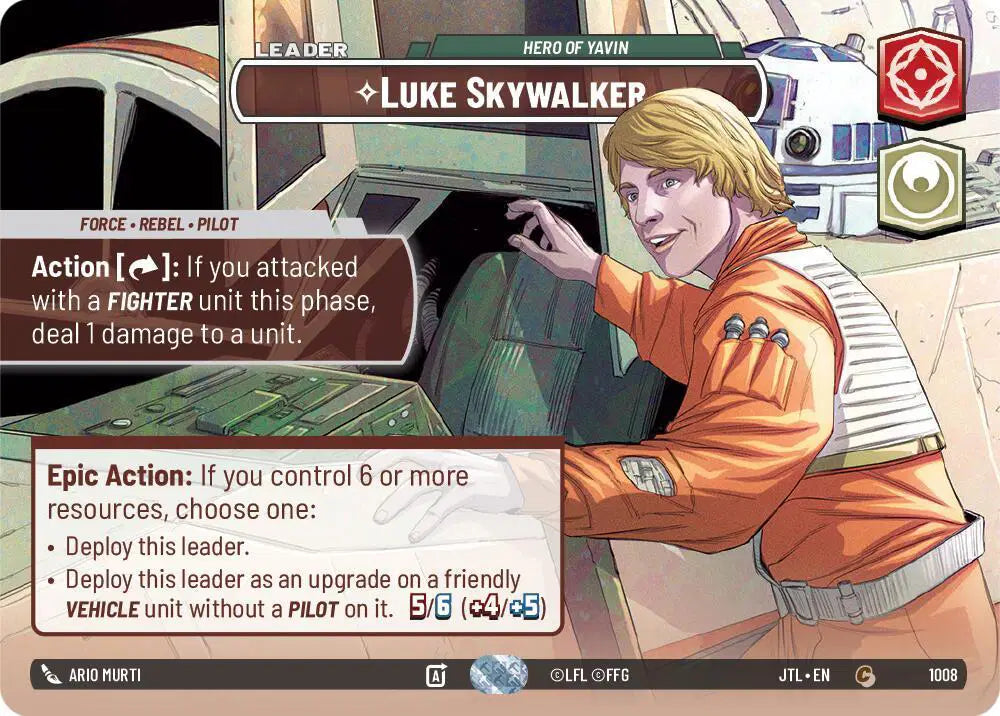 Luke Skywalker - Hero of Yavin (Showcase) - JTL-1008 - Jump to Lightspeed
