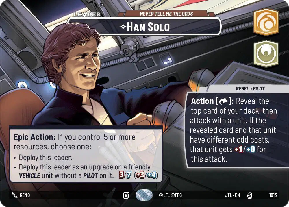 Han Solo - Never Tell Me the Odds (Showcase) - JTL-1013 - Jump to Lightspeed