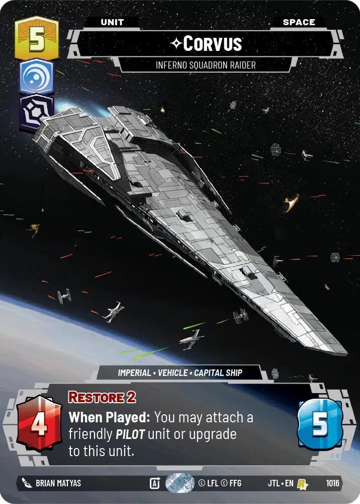 Corvus - Inferno Squadron Raider (Prestige) - JTL-1016 - Jump to Lightspeed