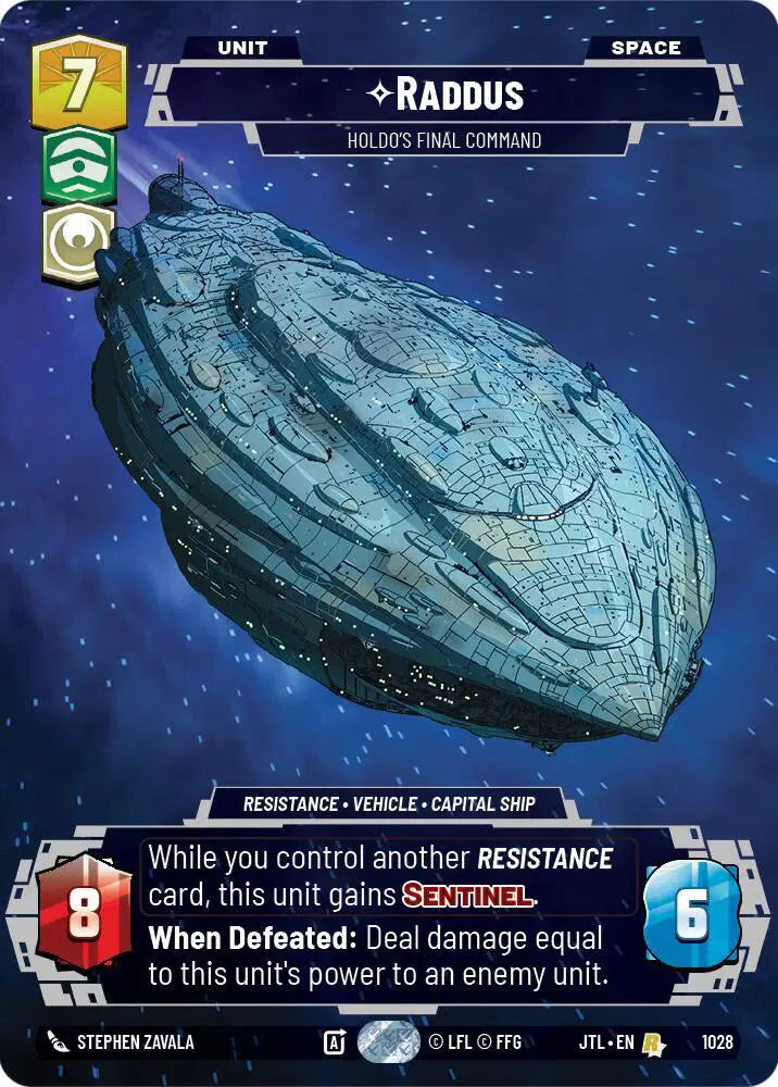 Raddus - Holdo's Final Command (Prestige) - JTL-1028 - Jump to Lightspeed