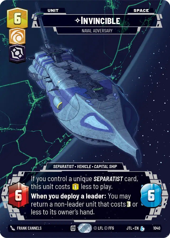 Invincible - Naval Adversary (Prestige) - JTL-1040 - Jump to Lightspeed