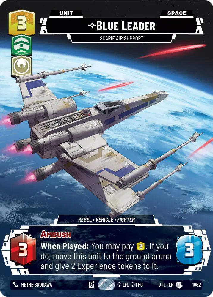 Blue Leader - Scarif Air Support (Prestige Foil) - JTL-1062 - Jump to Lightspeed