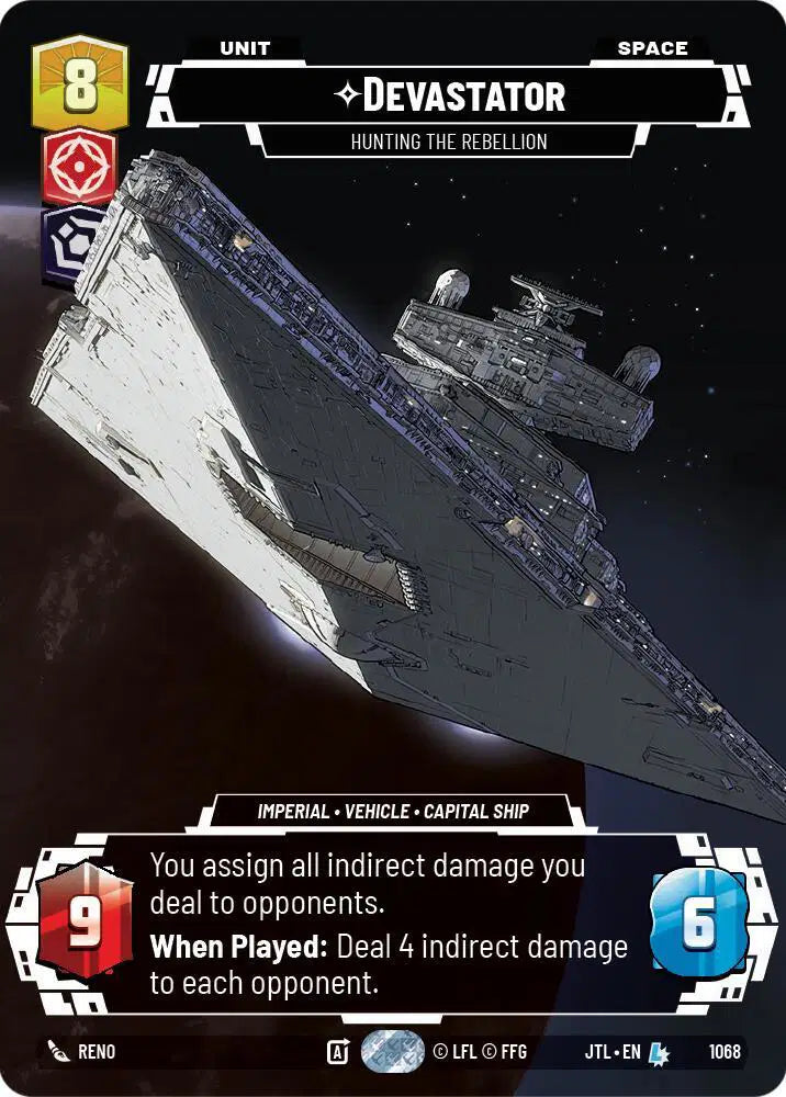 Devastator - Hunting the Rebellion (Prestige Foil) - JTL-1068 - Jump to Lightspeed