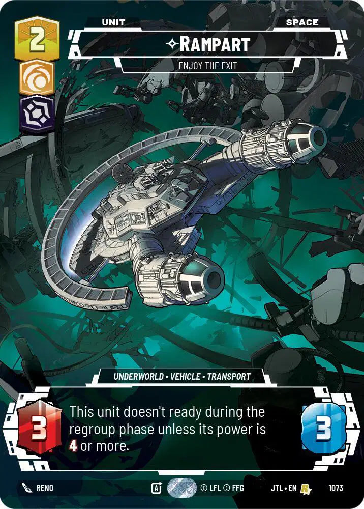 Rampart - Enjoy the Exit (Prestige Foil) - JTL-1073 - Jump to Lightspeed