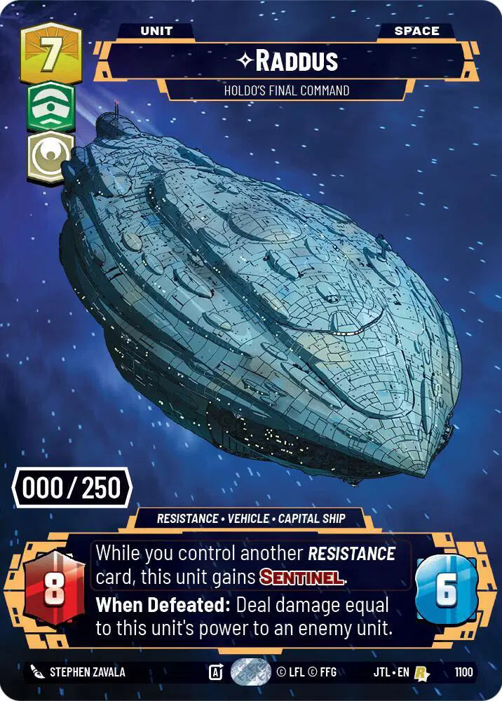 Raddus - Holdo's Final Command (Serialized) - JTL-1100 - Jump to Lightspeed