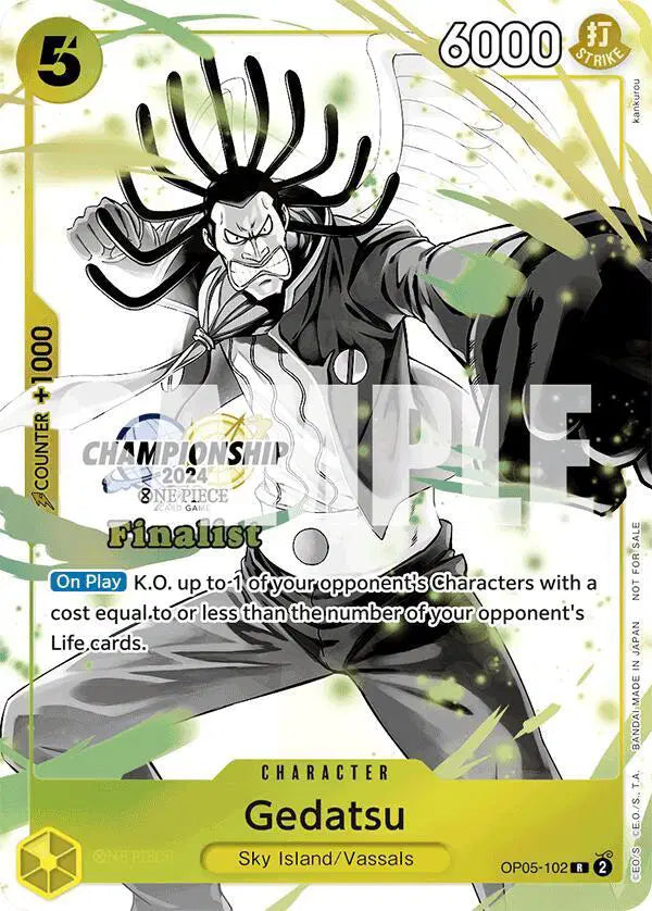 Gedatsu (Championship 2024 Finalist Card Set Vol. 2) - OP05-102 - One Piece Promotion Cards