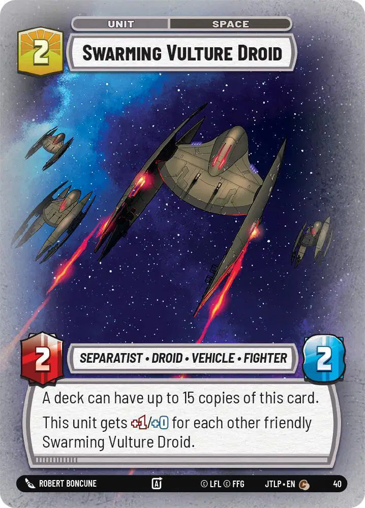Swarming Vulture Droid (Foil) - JTLP-040 - Jump to Lightspeed - Weekly Play Promos