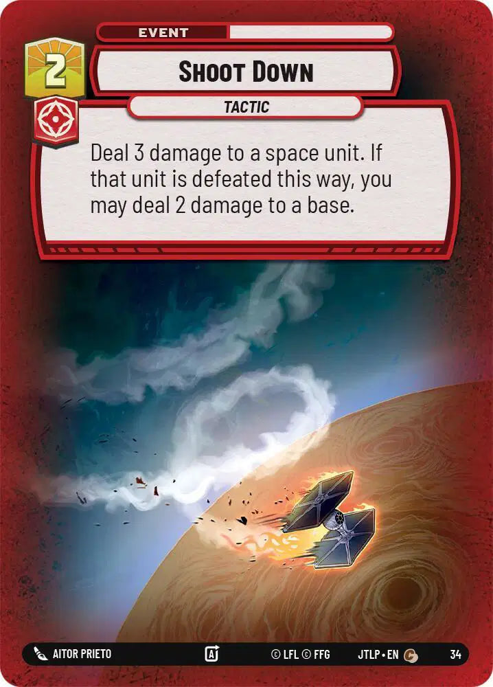 Shoot Down (Foil) - JTLP-034 - Jump to Lightspeed - Weekly Play Promos