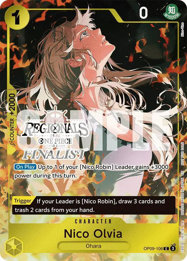 Nico Olvia (Offline Regional Finalist Card Set 2025 Vol.1) - OP09-106 - One Piece Promotion Cards
