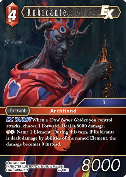 Rubicante EX - 25-016R - Tears of the Planet