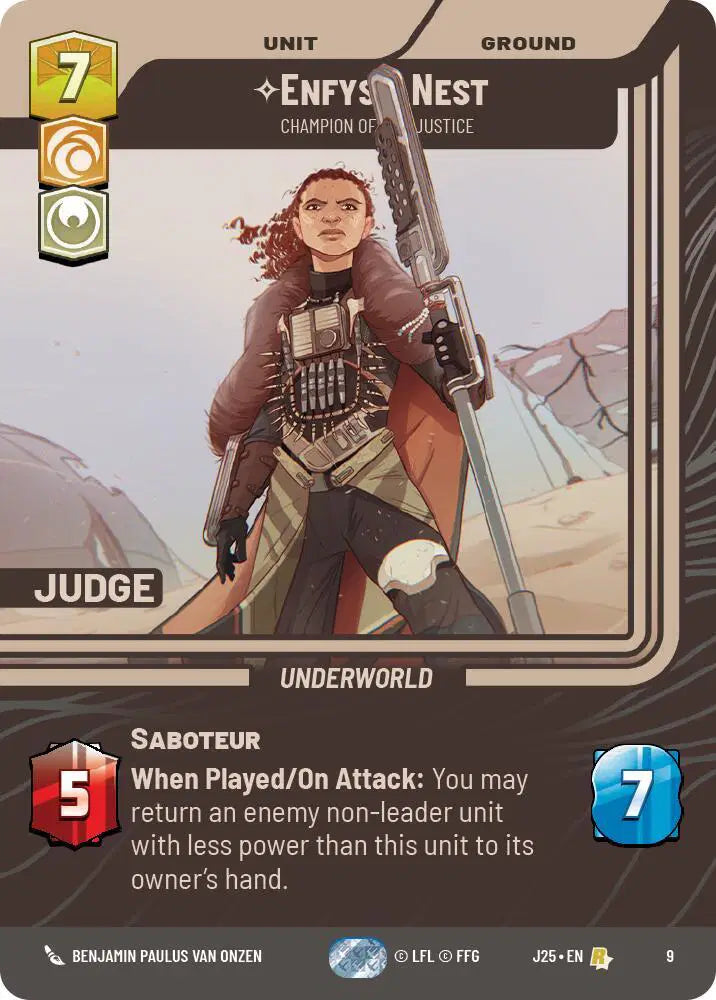 Enfys Nest - Champion of Justice - JP-9 - Judge Promos